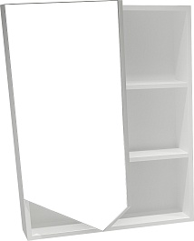 Grossman Мебель для ванной Инлайн 60 подвесная белая/дуб сонома – фотография-8